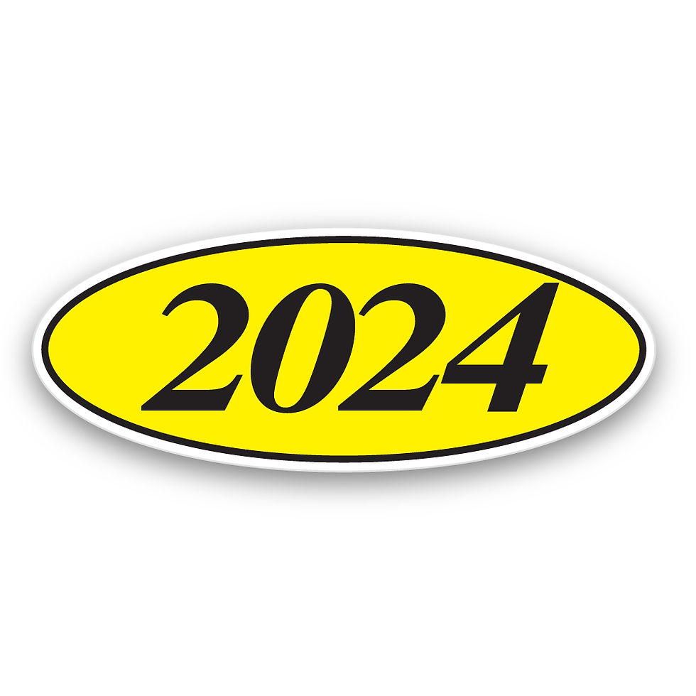 Thumbnail: Black & Yellow 4 Digit Oval
