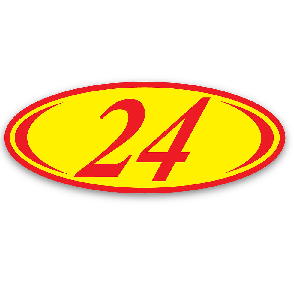 Thumbnail: RED & YELLOW 2 DIGIT YEAR OVALS