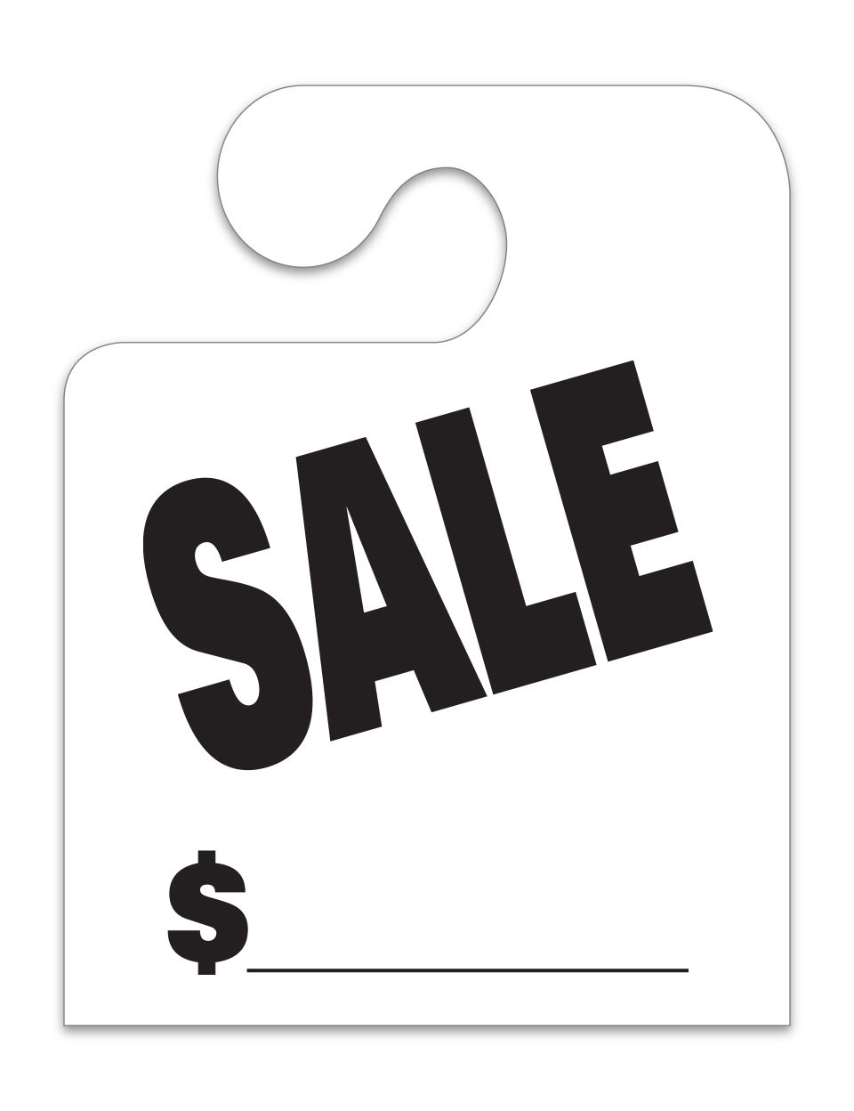 Thumbnail: HANG TAG - J HOOK SALE  - 8.5" X 11.5"