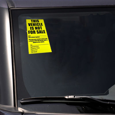 Miniatura: Vehicle Not For Sale Decal