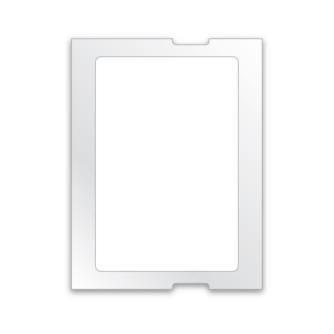 Static Clings - Blank White - Long - For 5 in 1, ROLL of 500