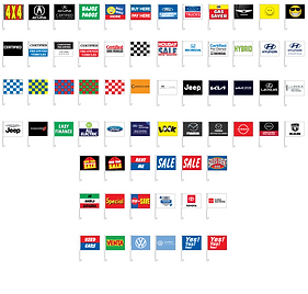 Clip-On Car Flag {EZ418}
