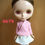 Thumbnail: Blythe S679 Pink Stripe Shirt with White Skirt