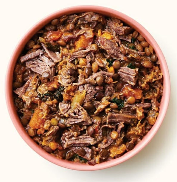 Lamb and brown rice