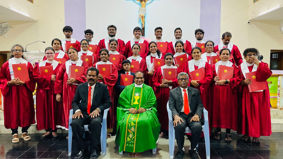 Training and Mass at Christ the King Church, Ramanthapur 11-07-26