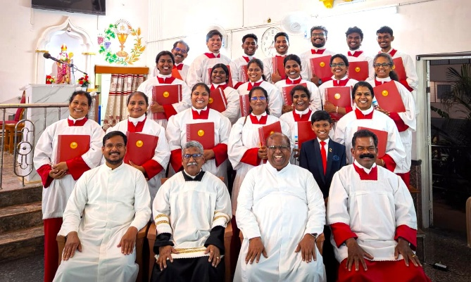 Training and Church at St. Alphonsus Church, Banjara Hills (16.08.26)