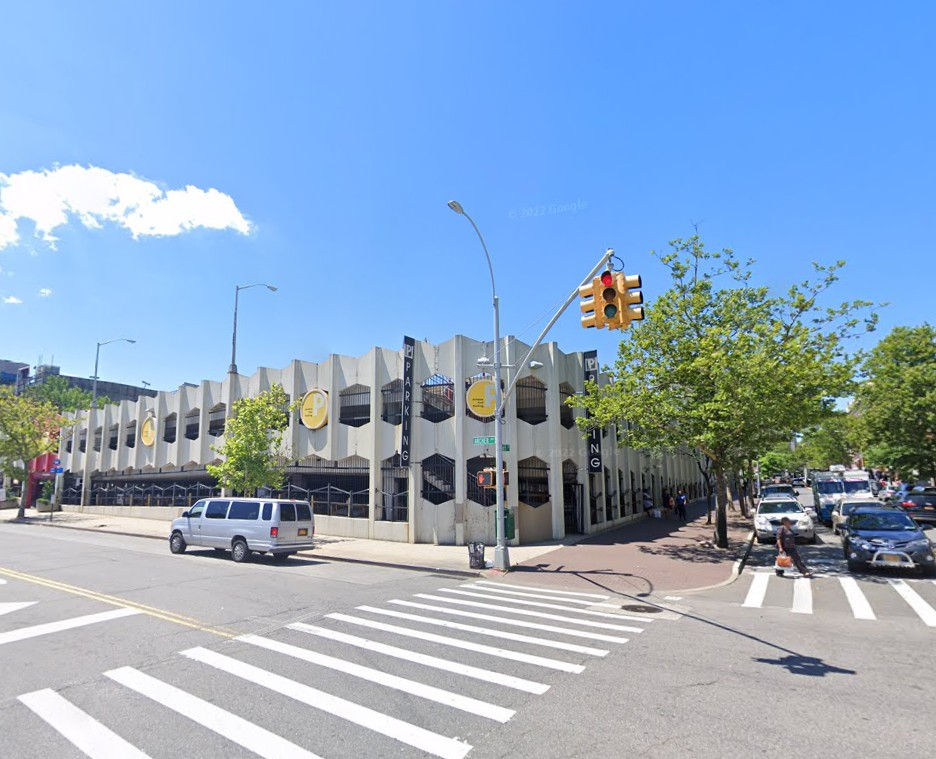 Large parking garage in Jamaica, Queens, that will be turned into workforce affordable housing