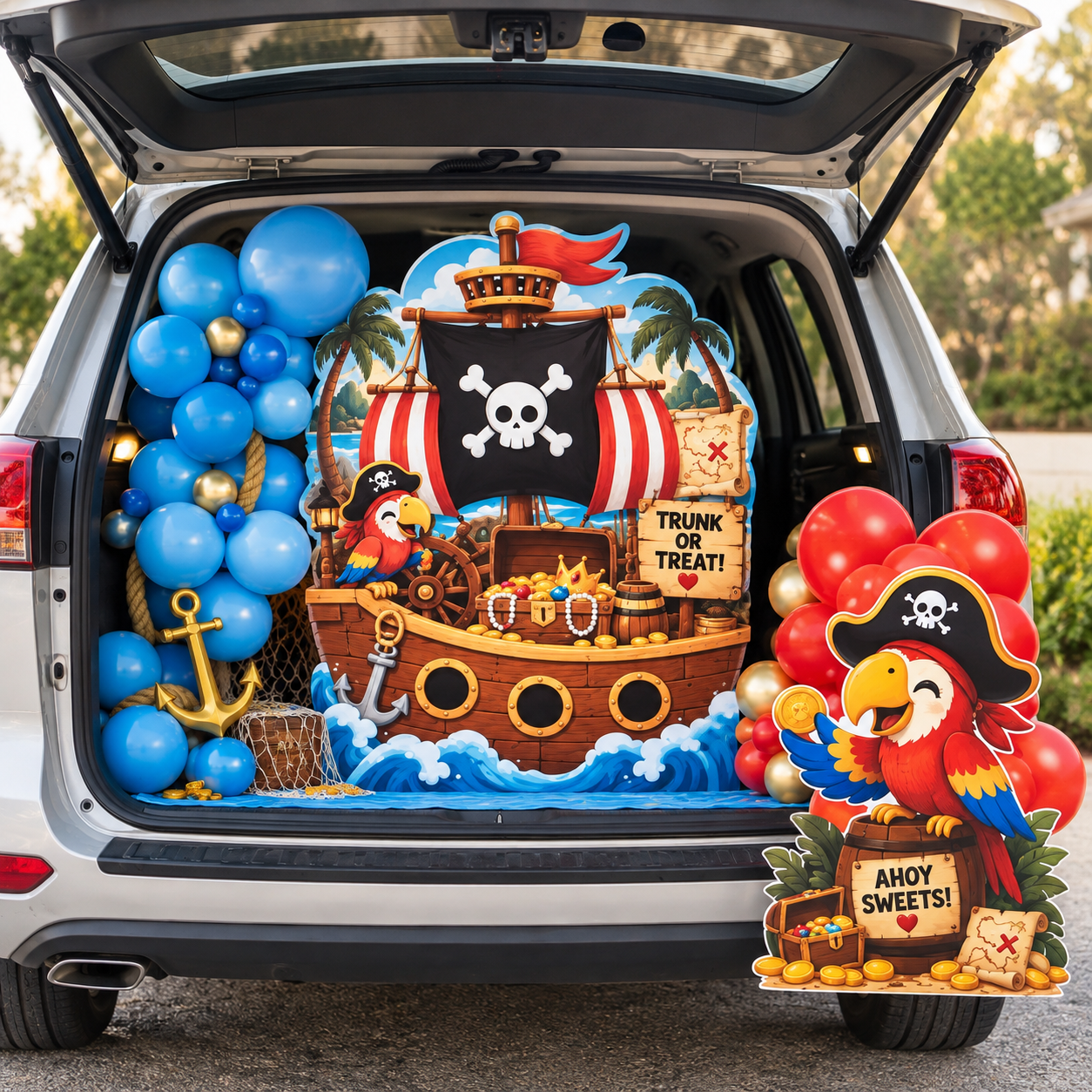 Cute Ghost Trunk or Treat car decoration