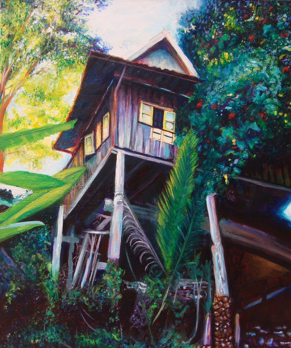 Stilt house in San Kamphaeng