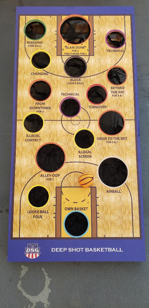 Basketball Game Set - Includes Hand-Stitched Bean Bags + Carry Bag.