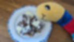 Miniwurm with his plate full of tiffins