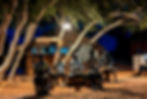 African drum band plays at night in Lompoul, Senegal