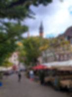 Marktplatz in the the Weinheim old city (altstadt).