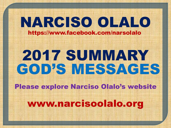 2017 GOD'S MESSAGES
