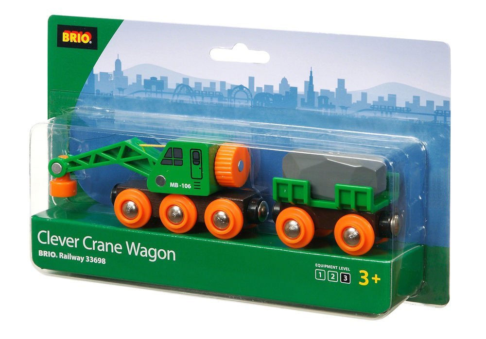 Brio 33698 Clever Crane Wagon (non battery)
