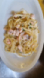Pasta con salmone--Pasta with salmon