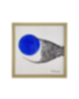 Gyotaku "Queue Baliste" - 20x20cm