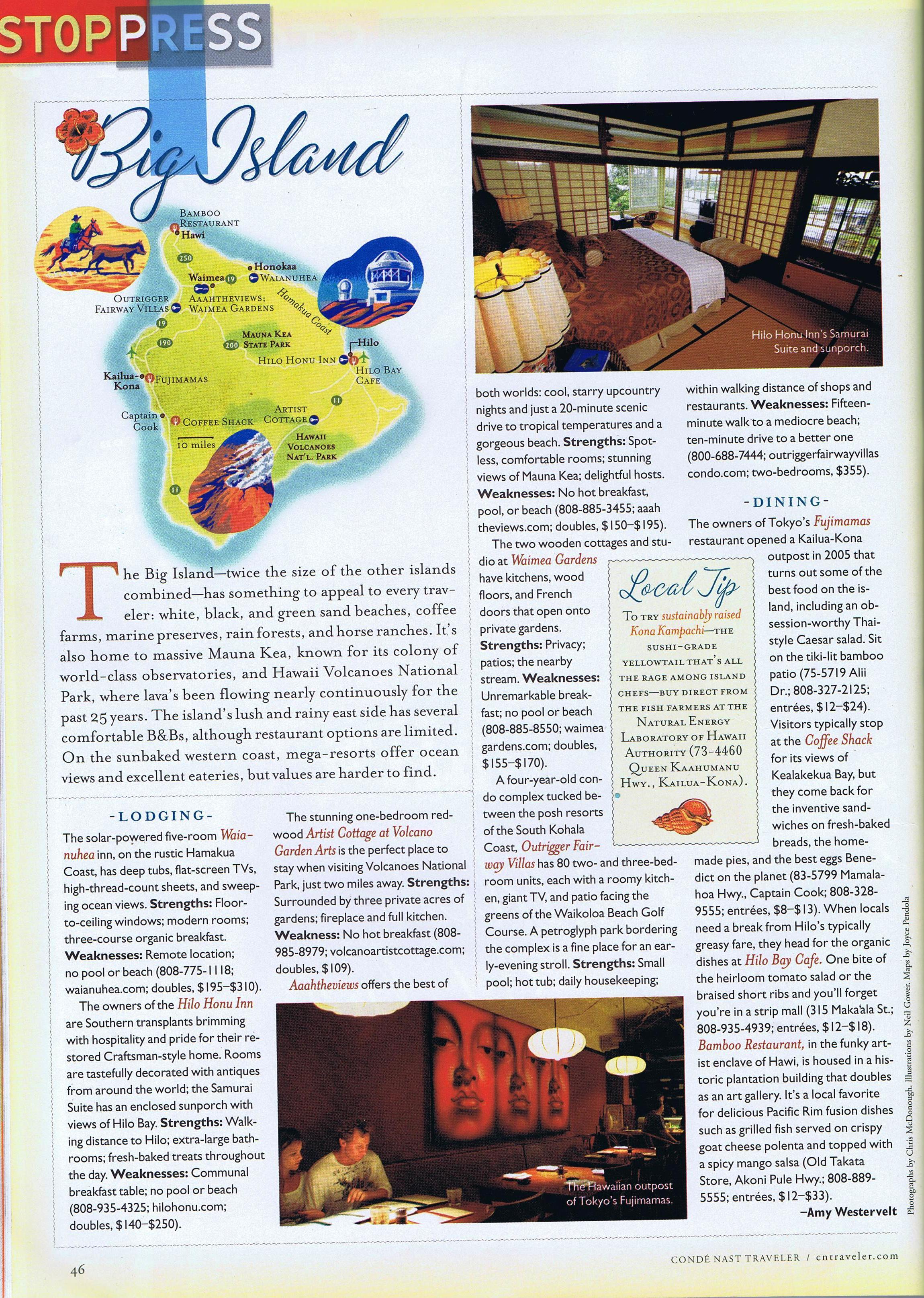 Conde Nast Traveler Article