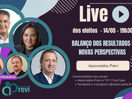 Dirigentes eleitos da Previ fazem live para balanço dos planos e perspectivas futuras nesta quinta (14)