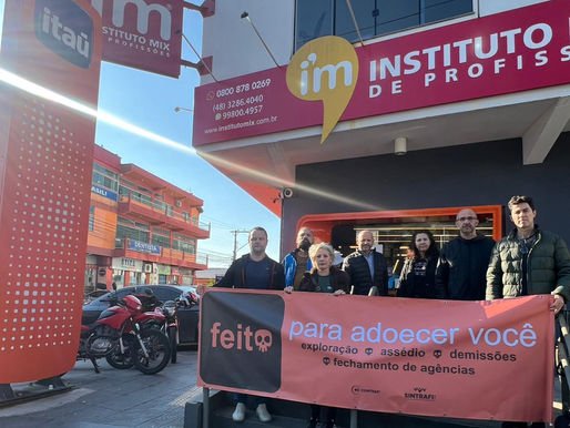 Sindicatos da base da Fetrafi-SC se mobilizam no Dia Nacional de Luta dos Trabalhadores do Itaú