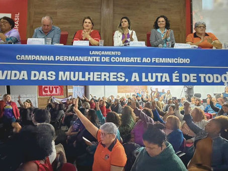 Pela Vida das Mulheres, a Luta é de todos: CUT lança campanha permanente de combate ao feminicídio