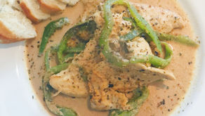 Petto di Pollo al Peperone Verde (chicken breast with green bell peppers)