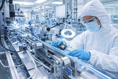 Heatshrink tubing clean room