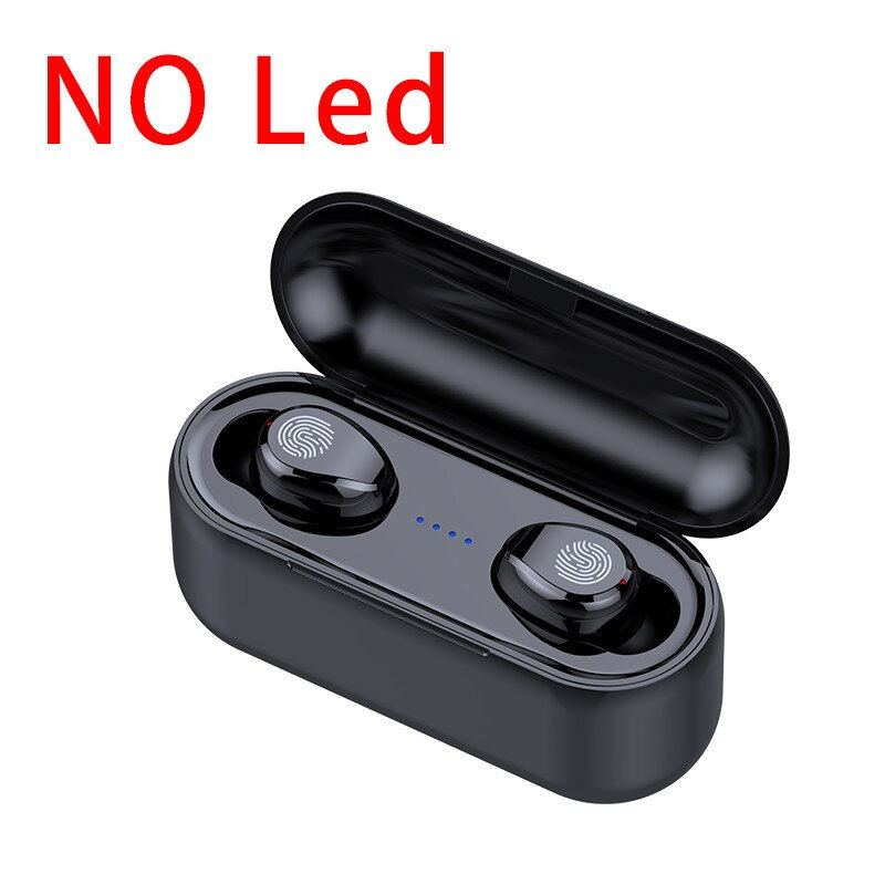 Thumbnail: Mini TWS Bluetooth 5.0 Earphones Wireless 9D Hifi Stereo Waterproof Microphone
