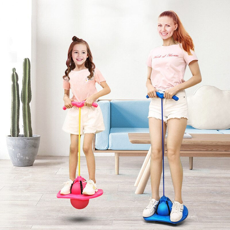 Thumbnail: Bouncing Ball With Handle and Pump Balance Platform Bouncy Jump Pogo Ball