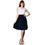 Thumbnail: Evanese Women's Double Sleeves Pleat Top and a Line Circle Skirt Cocktail Dress