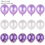 Thumbnail: 1 Set Metallic Confetti Air Balloons With Ribbon Birthday Party Helium Balloon