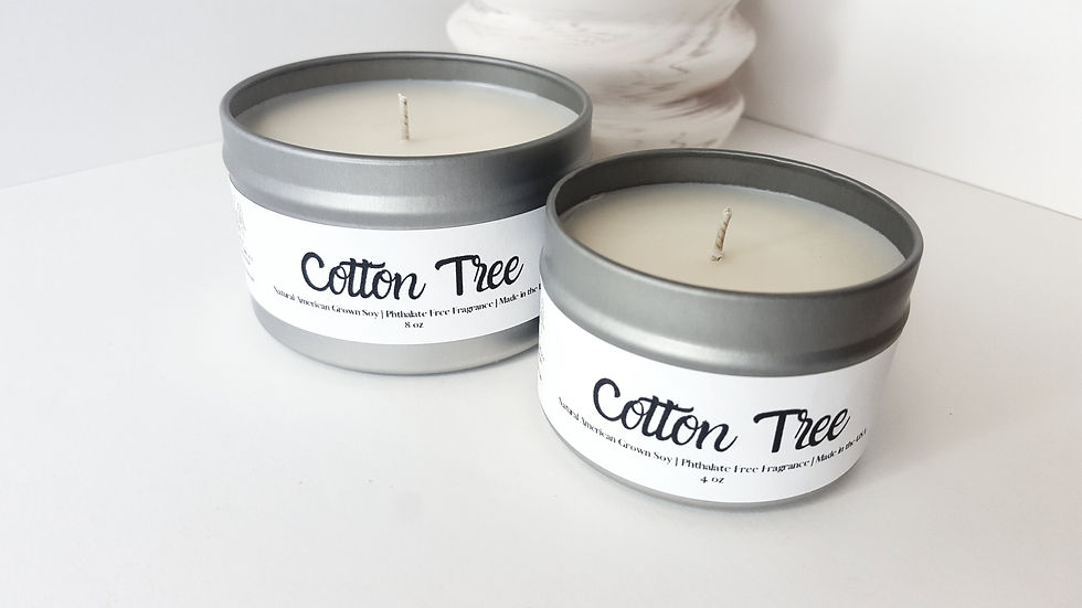 Thumbnail: Cotton Tree Scented Natural Soy Candle | Hand-Poured and Hand-Crafted