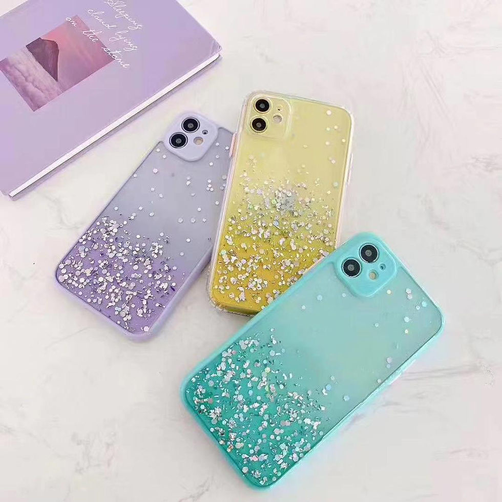 Sličica: Sequin Gradient Soft Shell Phone Protective Case Mobile Phone Case All-Inclusive