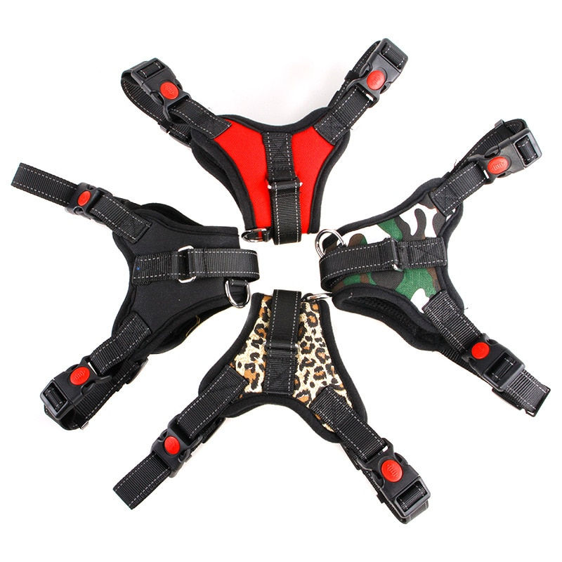 Thumbnail: Nylon Heavy Duty Dog Pet Harness Collar Adjustable Padded