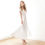 Thumbnail: Ivory Wrap Wedding Dress With Short Lace Sleeves #1052