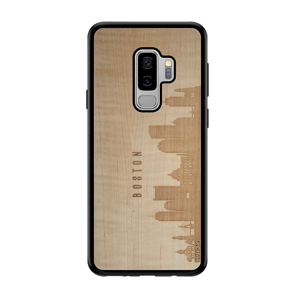 Thumbnail: CityScape Wooden Phone Case (Boston MA Skyline)