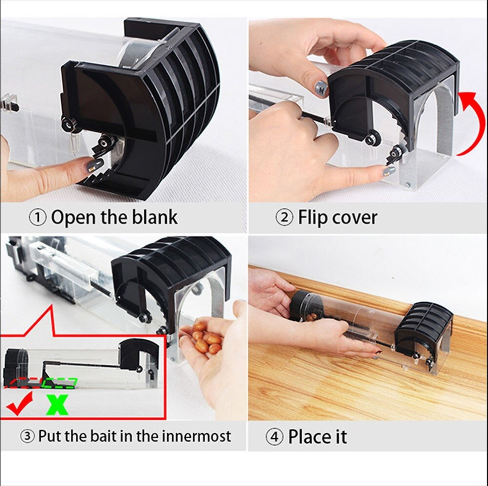 Thumbnail: Reusable Smart Mouse Trap Humane Clear Plastic Kill Rodents Catcher Mice Piege