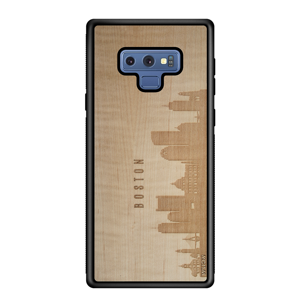 Thumbnail: CityScape Wooden Phone Case (Boston MA Skyline)