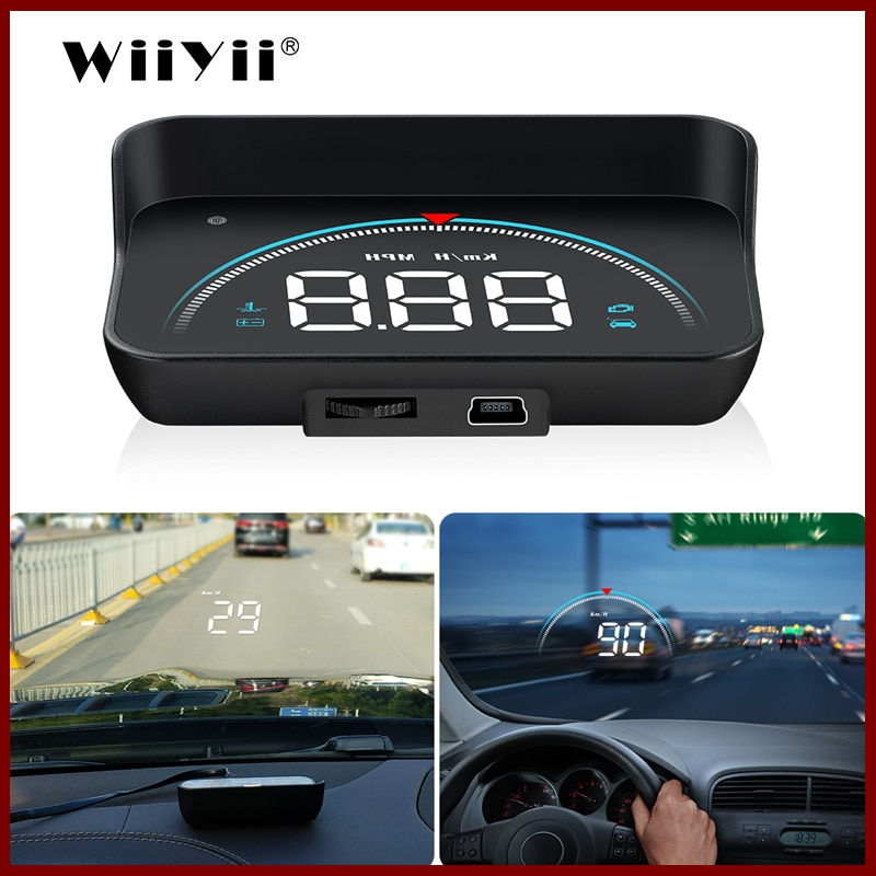 M8 Car HUD Head Up Display OBD2 II EUOBD Overspeed Warning System Projector