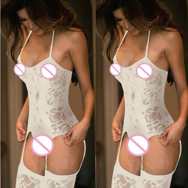 Thumbnail: Plus Size  Hollow Mesh Baby Dol Fishnet Costumes Underwear