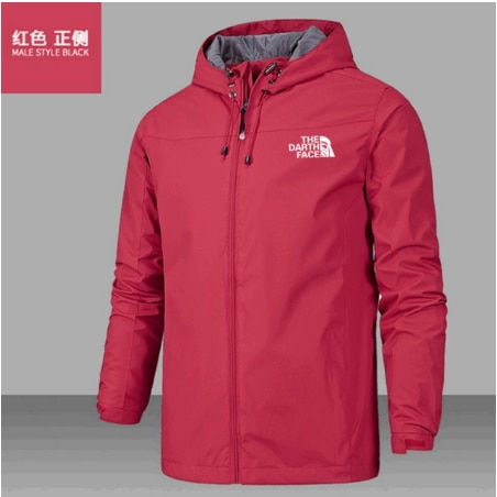 Thumbnail: Men's Winter Coat With Cap, Light Windbreaker With Zipper, Windproof Warm Coat