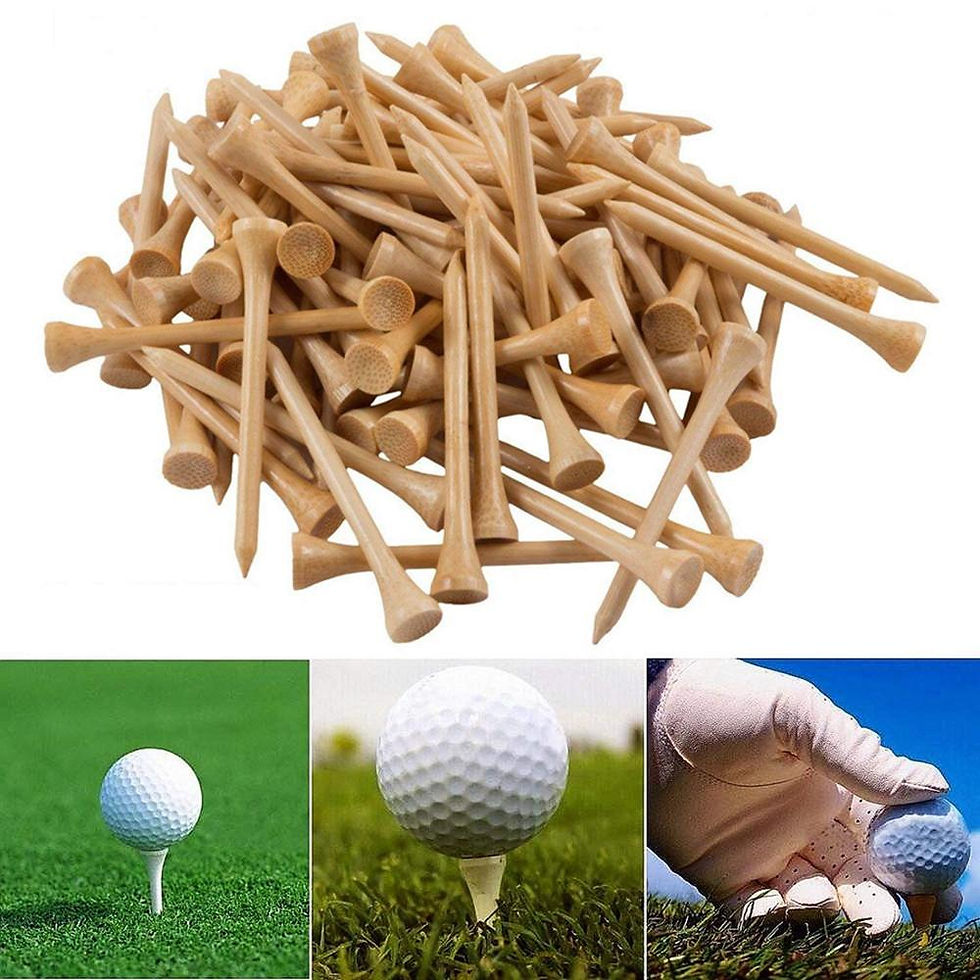 Thumbnail: 50/100Pcs Golf Tees Bamboo 83mm 70mm Unbreakable Tee Golf Training Swing