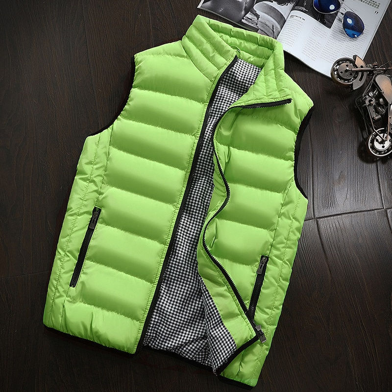 Thumbnail: Vest Men New Stylish Autumn Vests Spring Warm Sleeveless Jacket