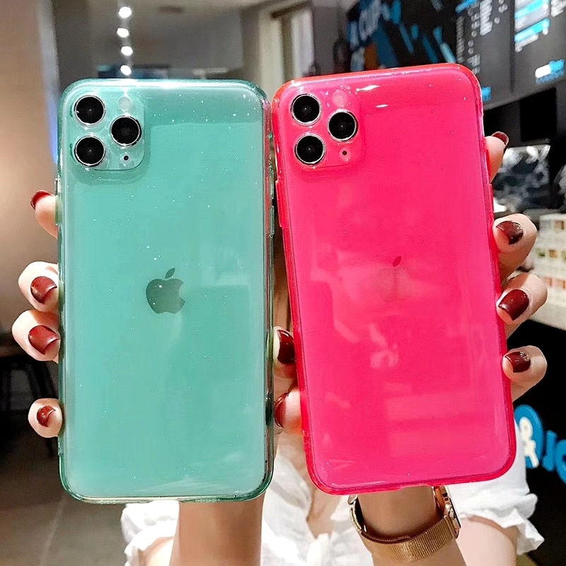 Thumbnail: Iphone 11 12 Mini Pro Max XS X XR 7 8 Plus SE 2020 Soft Silicone