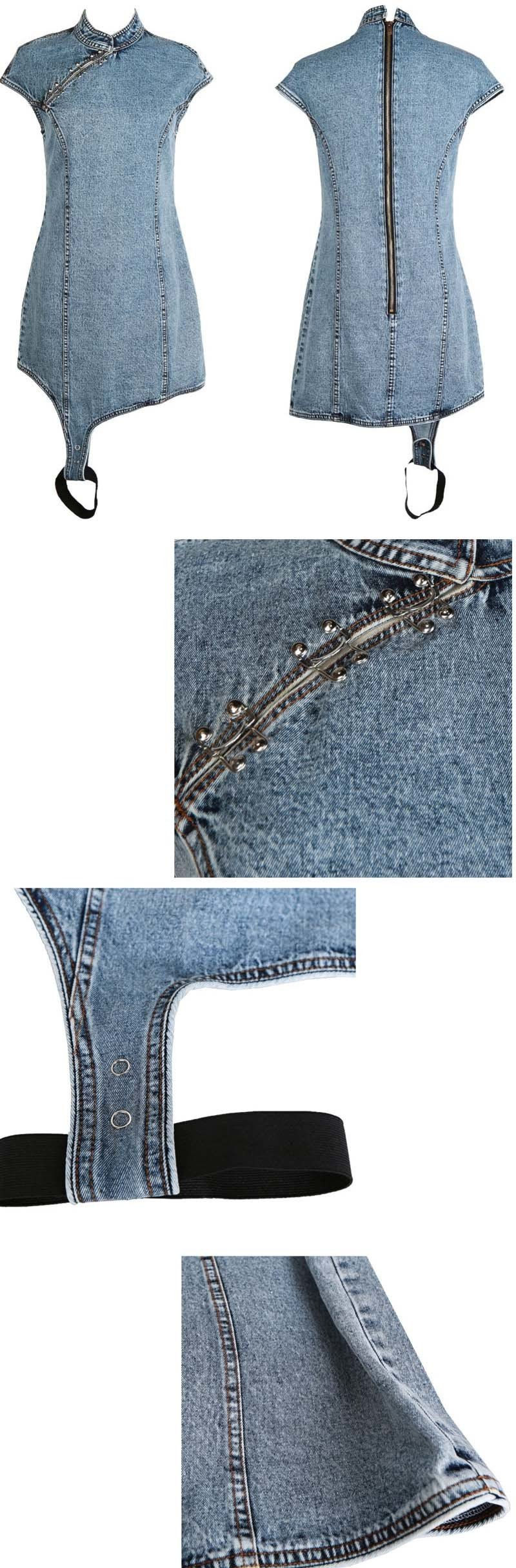 Thumbnail: Ruqa Irregular Denim Dress