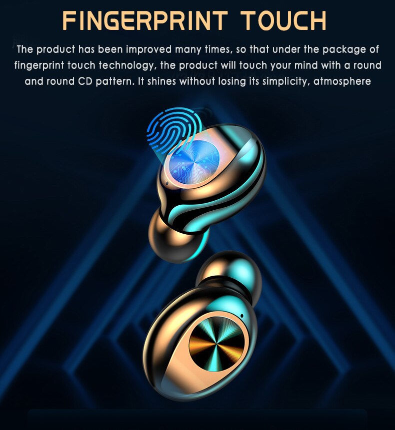 Thumbnail: F9 TWS Touch Wireless Bluetooth 5.0 Headphone In-Ear Noise Canceling