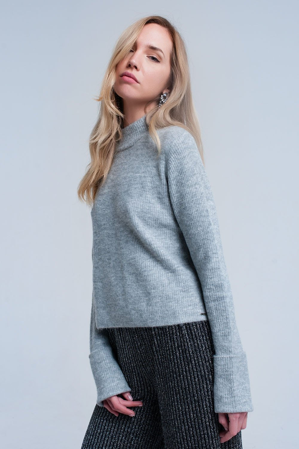 Soft Knit Grey Sweater