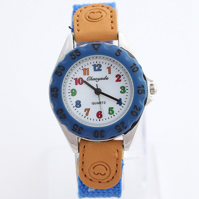 Thumbnail: Quartz Watch Kids Children's Nylon Student Time Teaching Clock Wristwatch