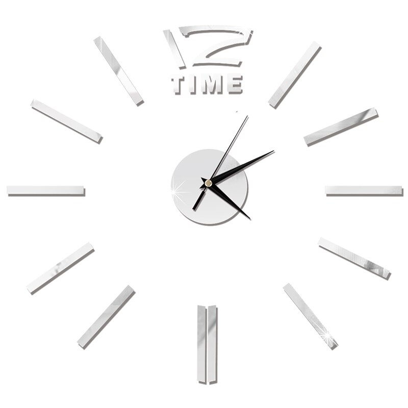 Thumbnail: 3D Wall Clock Mirror Wall Stickers Creative DIY Wall Clocks Removable Art Decal