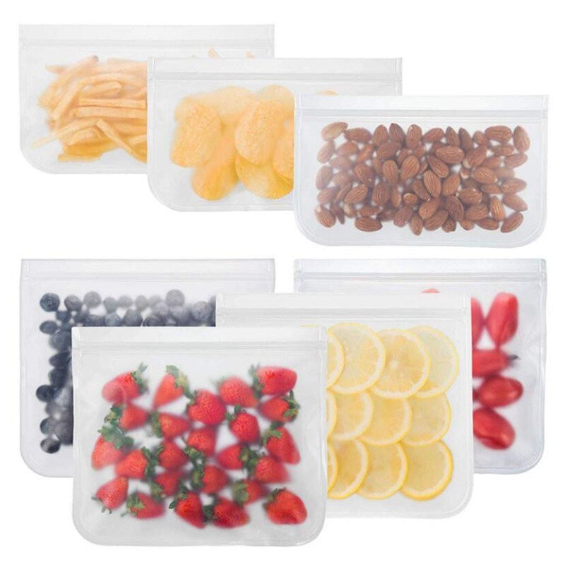 Thumbnail: Silicone Food Storage Containers Leakproof Containers Stand Up Zip Shut Bag